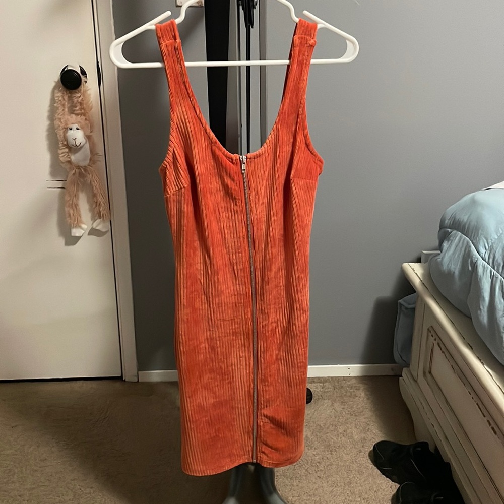Light burnt orange, Mini dress size S